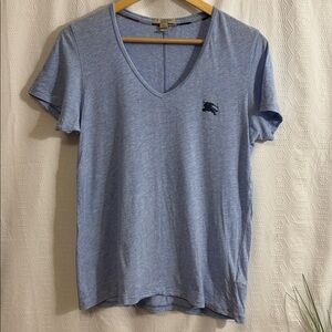 Burberry t-shirt blue v neck